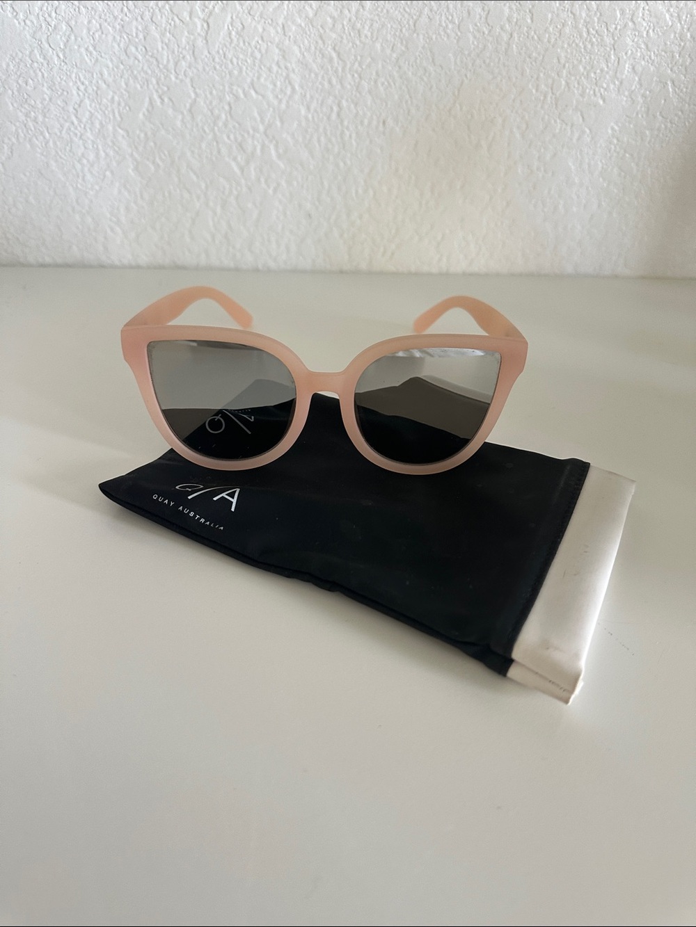 Quay Australia Pink Matte Paradiso Sunglasses